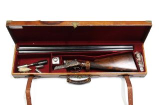 William Powell of Birmingham, a 12 bore side by side shotgun, with 28" barrels, full and full choke,