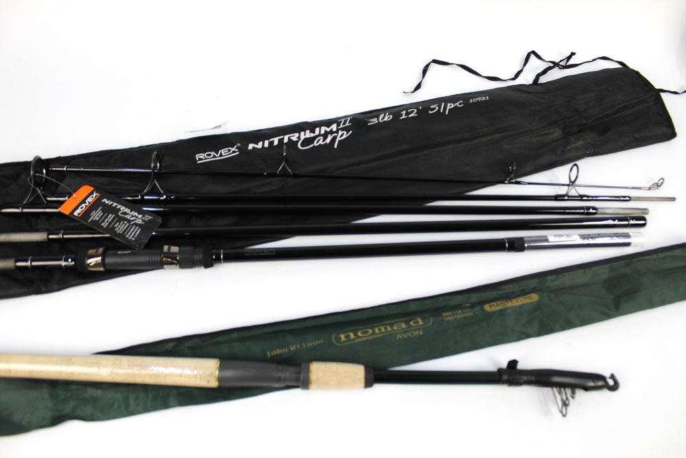 A Rovex Nitrium 2 travel carp rod, in five pieces, 12',