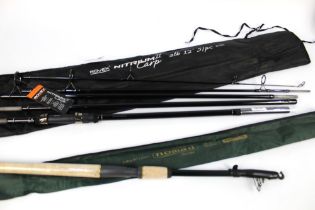 A Rovex Nitrium 2 travel carp rod, in five pieces, 12',