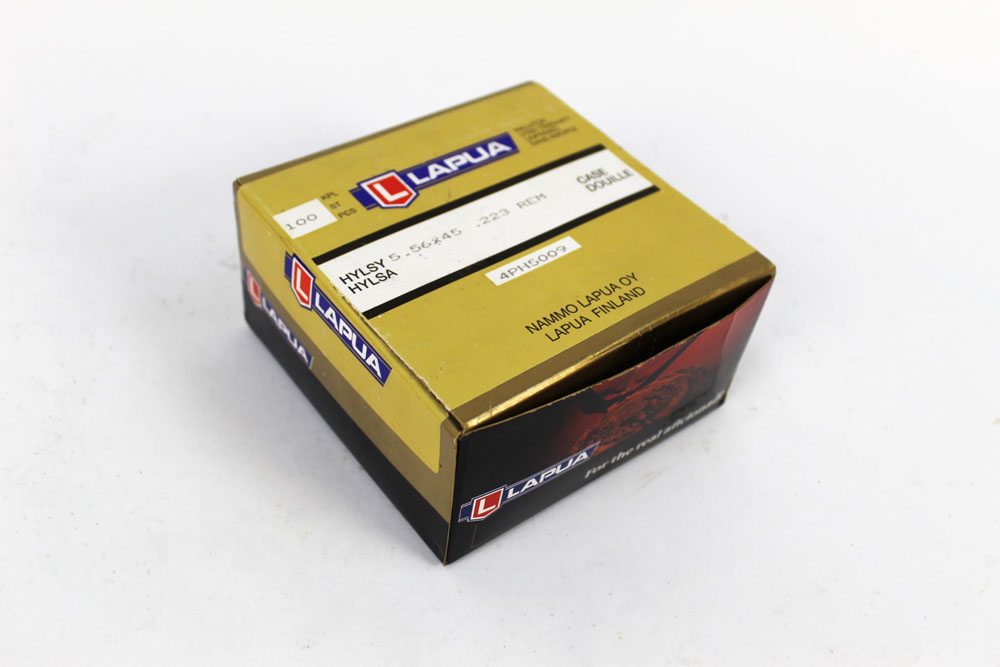 A box of Lapua cal 223 Remington brass cases. - Image 2 of 2