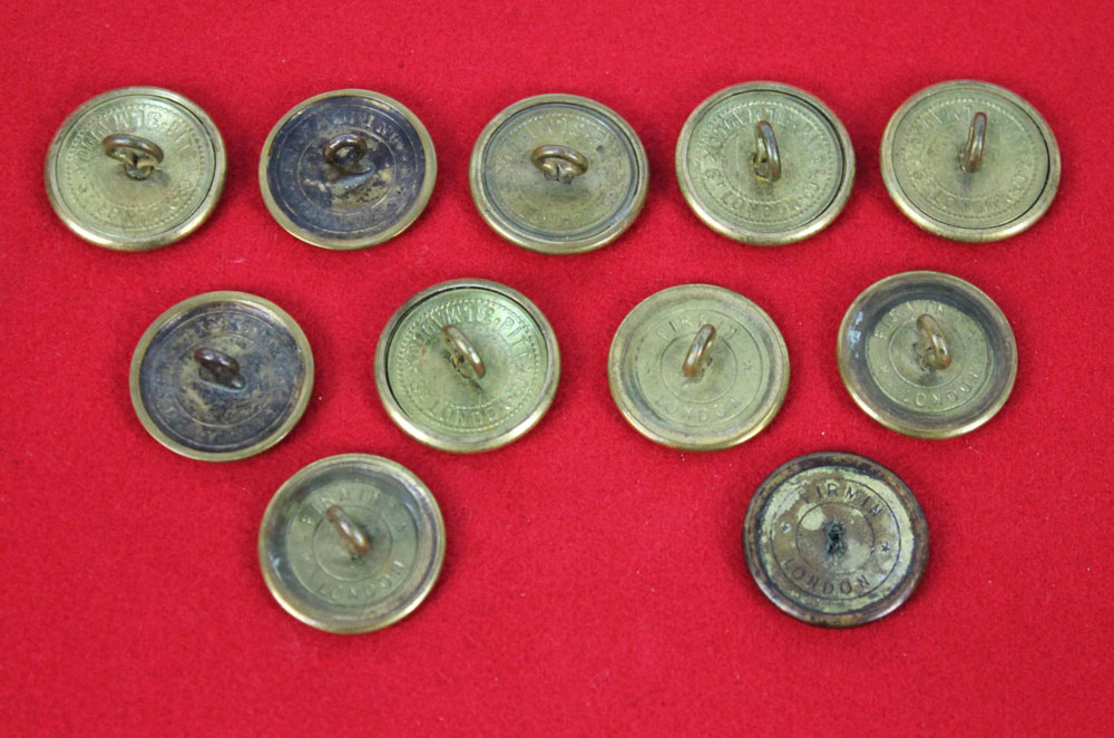 Eleven hunt buttons Fife Hunt, marked to the rear Pitt & Co London. - Image 4 of 4