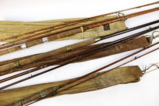 Three rods Sharpe of Aberdeen, The Aberdeen split cane salmon fly rod,