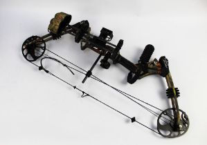 A Topoint Archery M1 Compound bow, draw weight 20-65 lbs.