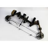 A Topoint Archery M1 Compound bow, draw weight 20-65 lbs.