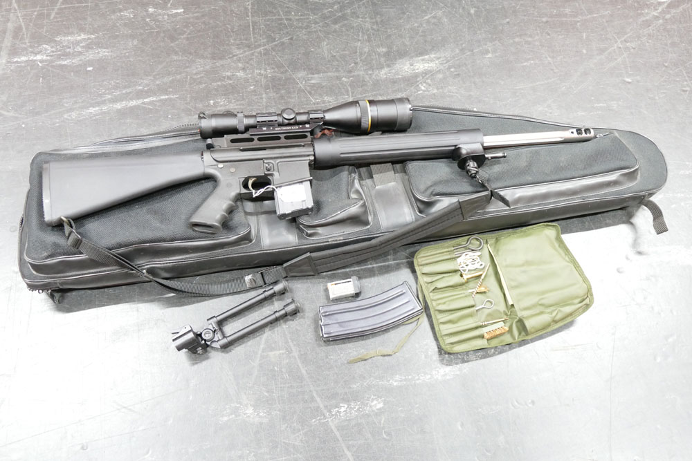 Southern Gun Company cal 223 straight pull AR15 type rifle,