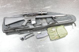 Southern Gun Company cal 223 straight pull AR15 type rifle,