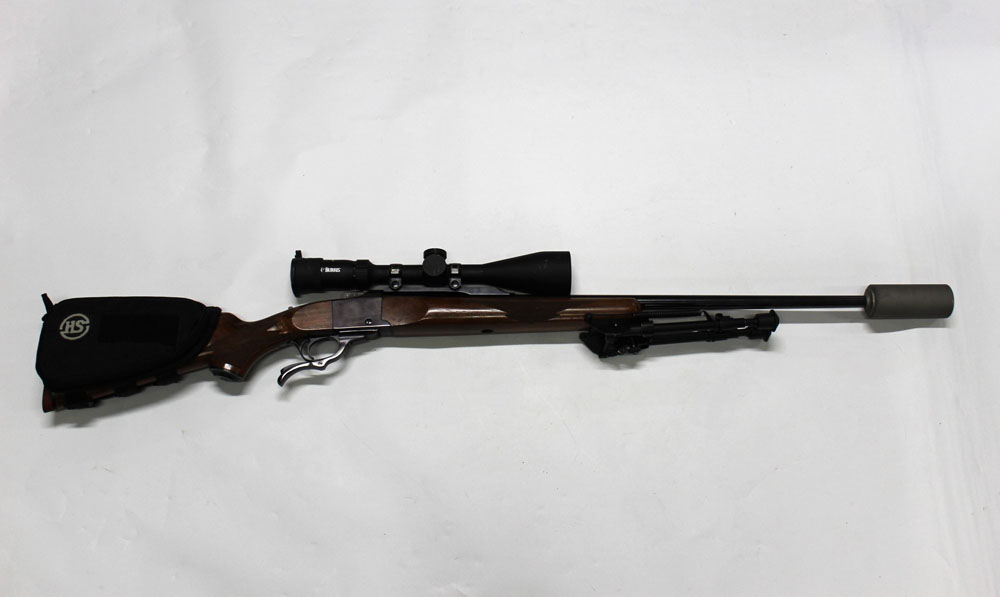 A Ruger No 1 cal 223 falling block under lever rifle, - Image 2 of 5