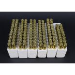 Ninety six Winchester 243 brass cases.