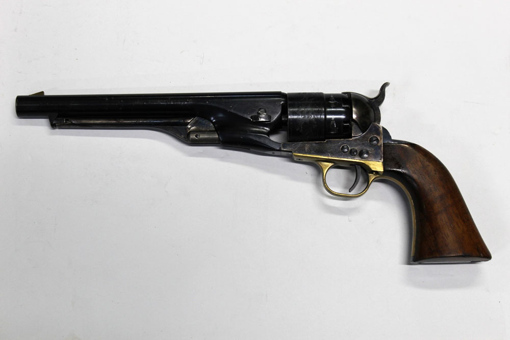 Ubereti Model 1860 Army black powder revolver, with 8" barrel, cal 44,