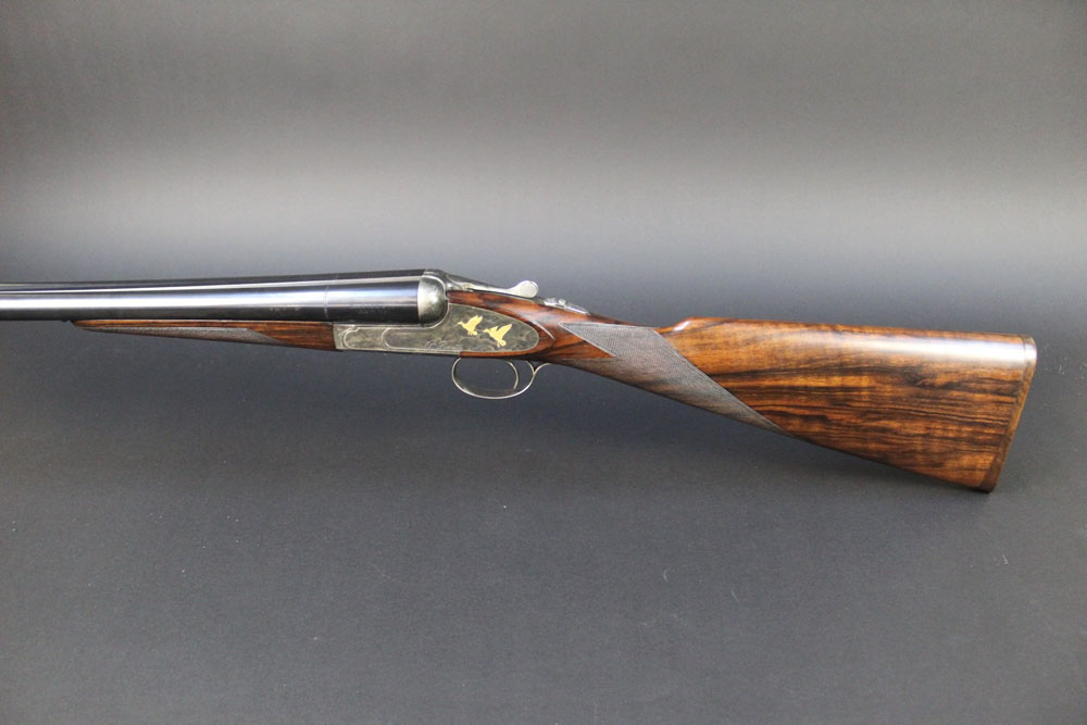 A Beretta 471 EL 12 bore side by side shotgun, with 28" barrels, 3" chambers, top lever, - Image 6 of 10
