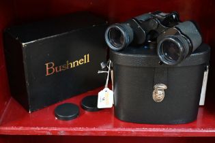 Boxed pair of Bushnell 8 x 40 Sport View binoculars in case