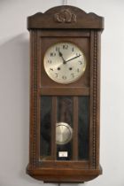 Oak wall clock,