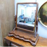 Dressing table mirror, 70 cm high, 60 cm long,