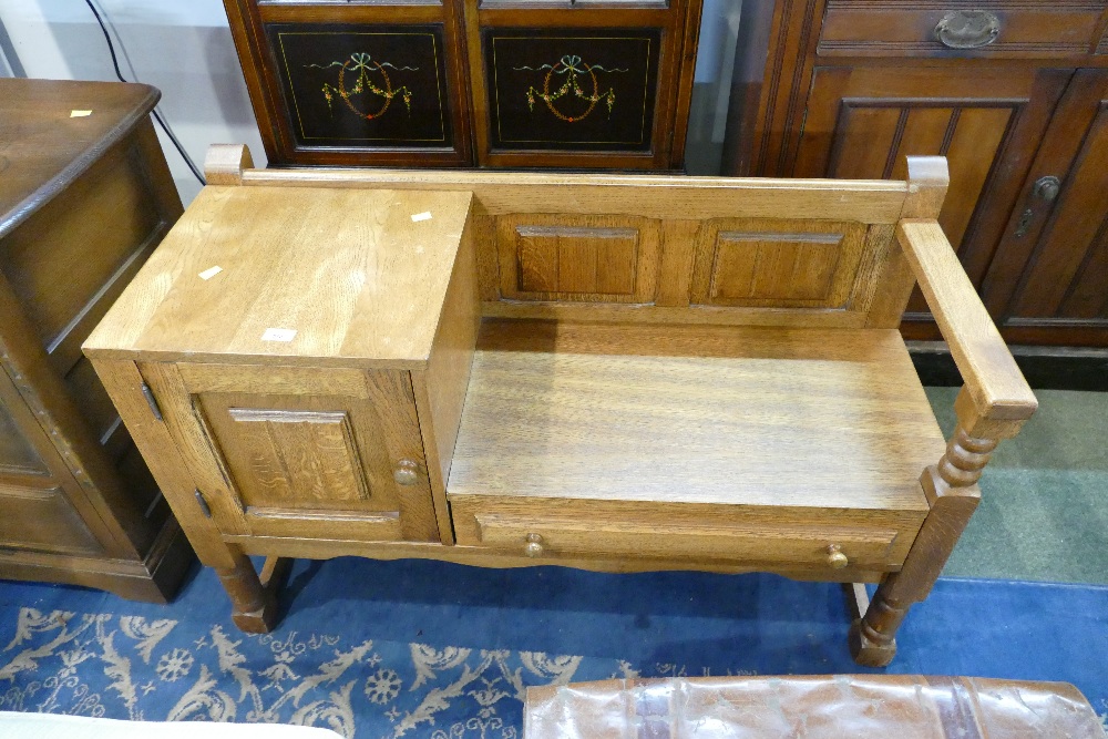 Oak telephone table