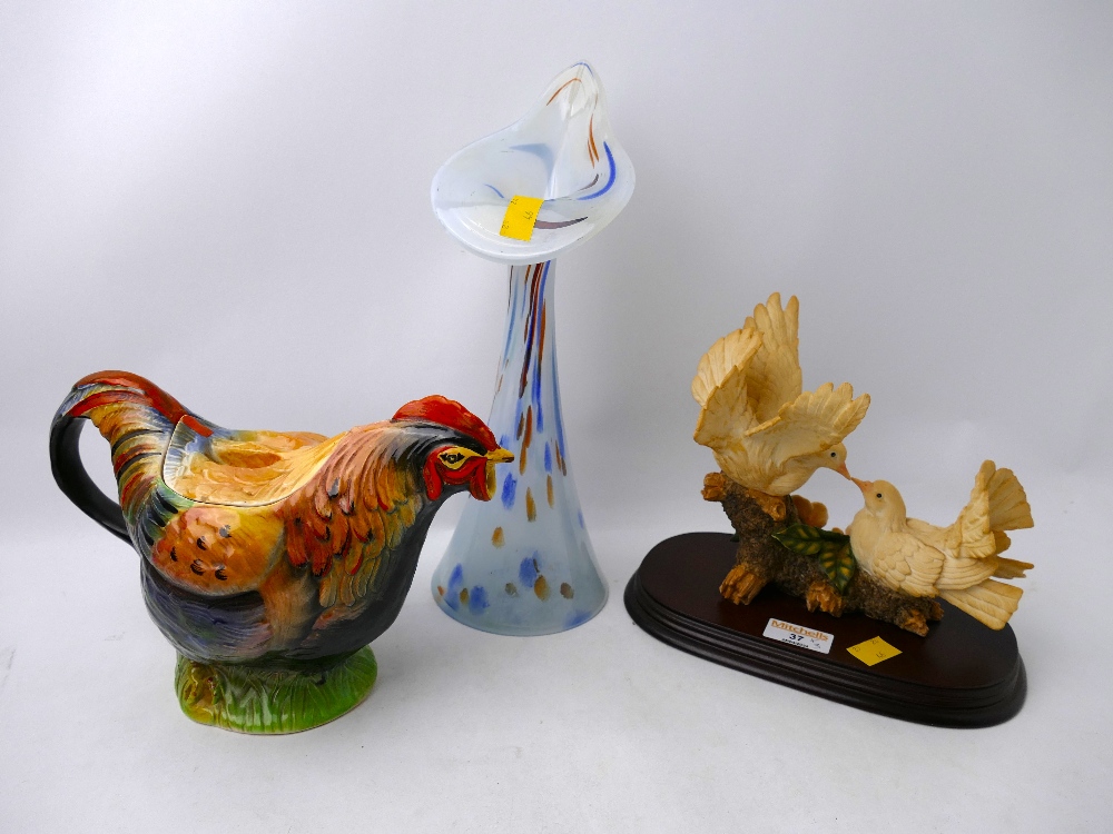 Novelty rooster teapot,
