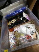 Box of sewing accessories,
