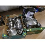 Stainless steel pans, draining sauce pan,