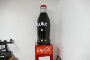 Coca Cola bottle shaped cooler
