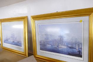 Pair of ship prints,