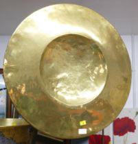 Brass wall plaque,