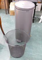 Brabantia metal bin and wastepaper basket
