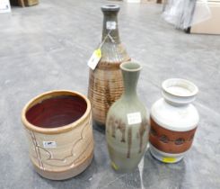 Four pieces of Studio Pottery,