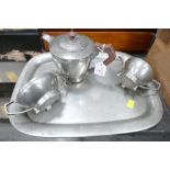 Northern Goldsmiths pewter teapot,