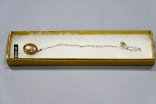 9 ct gold chain and locket