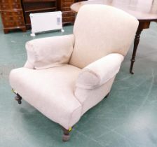 Late 19th century armchair with beige upholstery