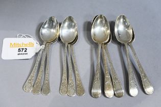 Mixed silver teaspoons