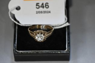 9 ct gold ring,