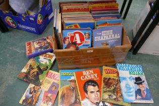 Vintage children's annuals, Kojak, Buffalo Bill, Ben Casey,