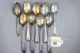 Mixed silver teaspoons