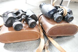 Two pairs of binoculars, Ross of London 8 x 35,