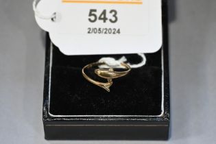 9 ct gold ring,