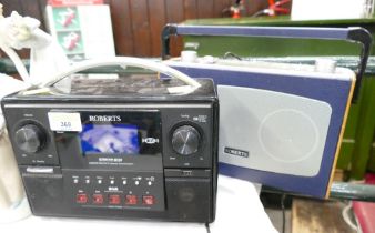 Two modern Roberts DAB radios