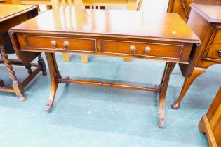 Reproduction twin drop flap sofa table