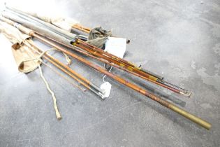 Vintage split cane fly rods