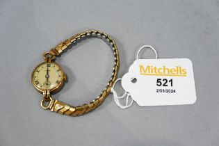 9 ct gold wristwatch