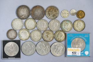 UK silver coins and commemorative crowns