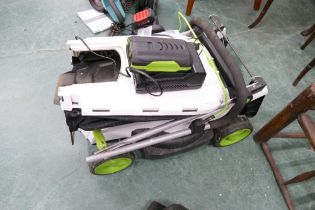 Gtech cordless mower CLM Series with battery and charger