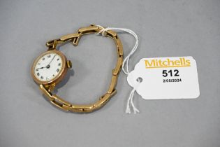 9 ct gold watch and strap