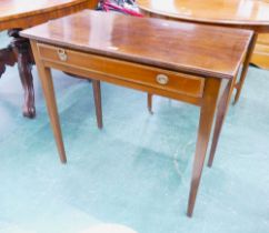 Reproduction mahogany hall/console table.