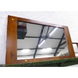 Wooden framed rectangular mirror,