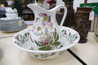 Portmeirion jug and bowl