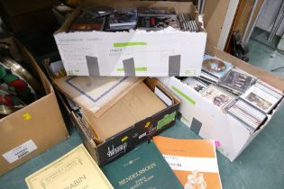 Three boxes of predominantly classical CDs