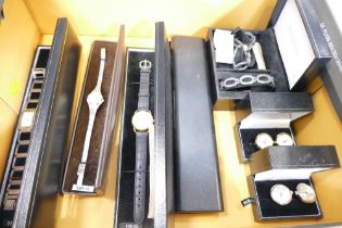 Box of wristwatches,