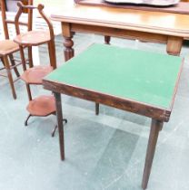 Edwardian cake stand and folding felt topped card table