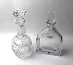 Orrefors Sweden decanter and cut glass decanter