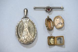 Victorian silver locket,